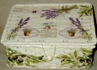 Krabička z bambusu - Provence